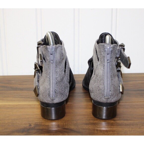 Vintage Everly-PL by Jeffrey Campbell Boots Western Black Metallic Size 6.5 - Picture 3 of 9